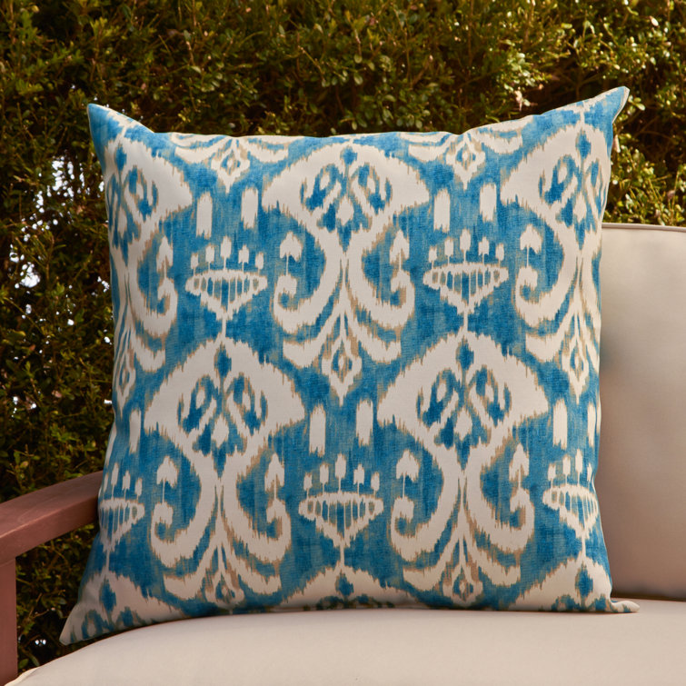 Ikat Indoor Outdoor Throw Pillow Reviews Birch Lane